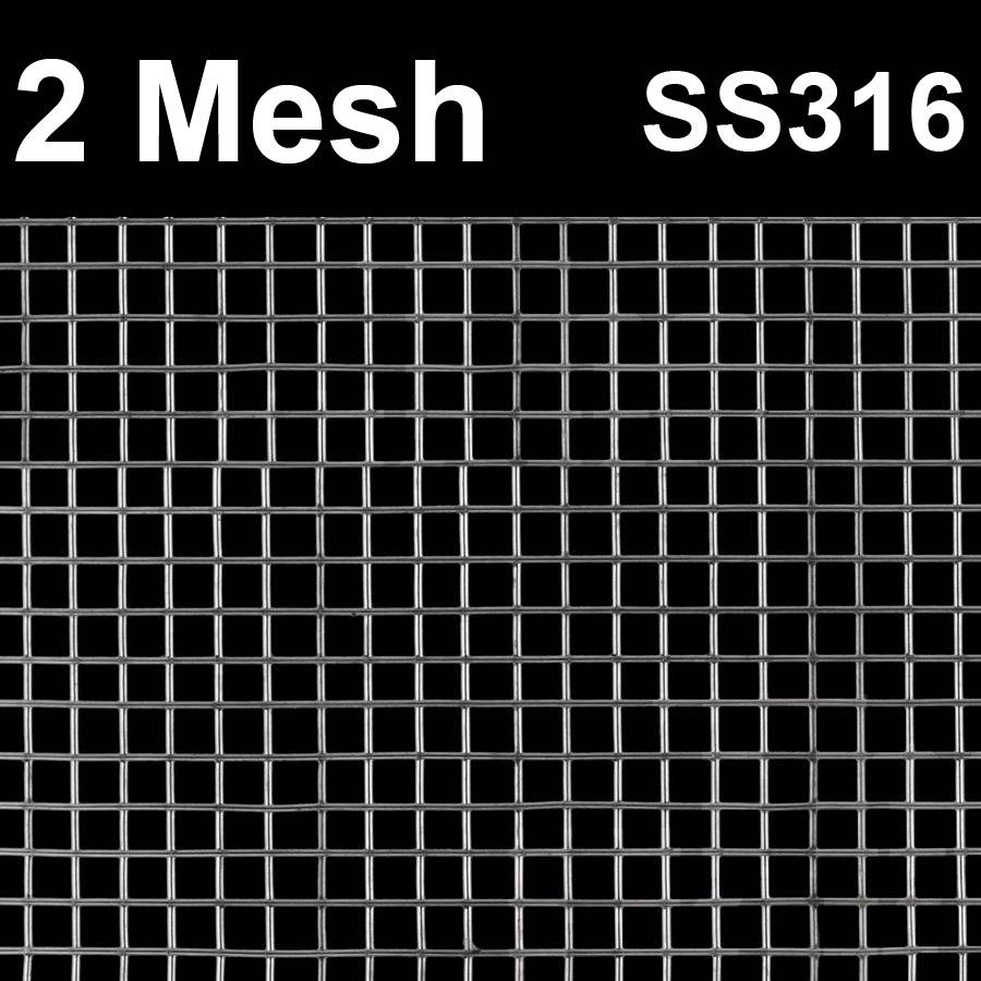 Stainless Steel Wire Mesh SS 316 Netting 2 Mesh SS316 Welded Filtration